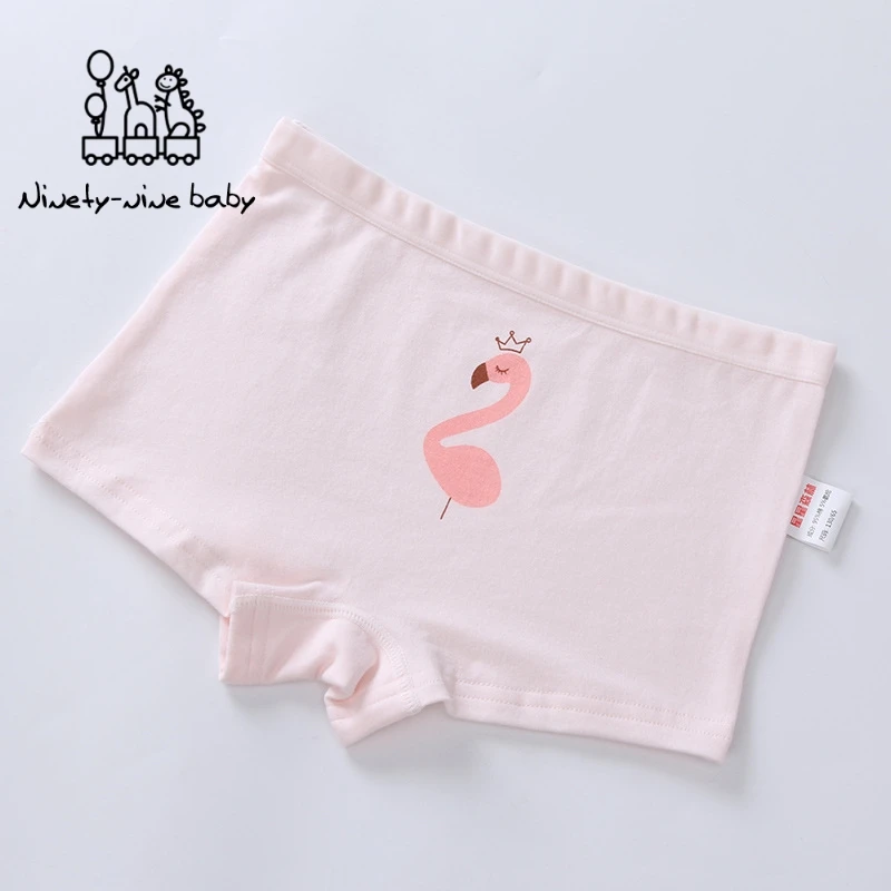 New 4pc/lot Girls Cartoon Underpants Young Girl Boxer Briefs Comfortable Cotton Panties Kids Underwear Baby Girls Clothes
