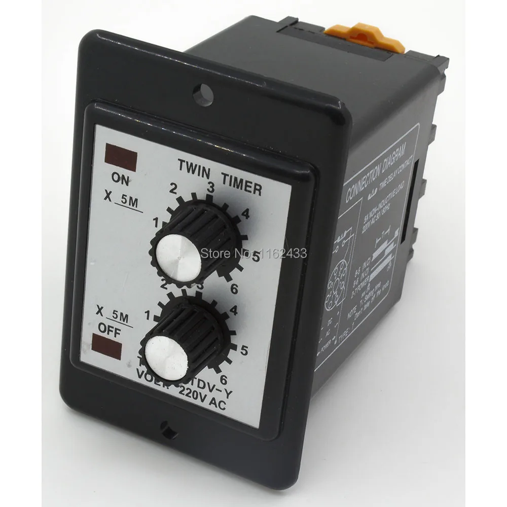 Реле времени серия ATDV 220 В перем. Тока с двойным таймером 30 * 60 мин мин| |