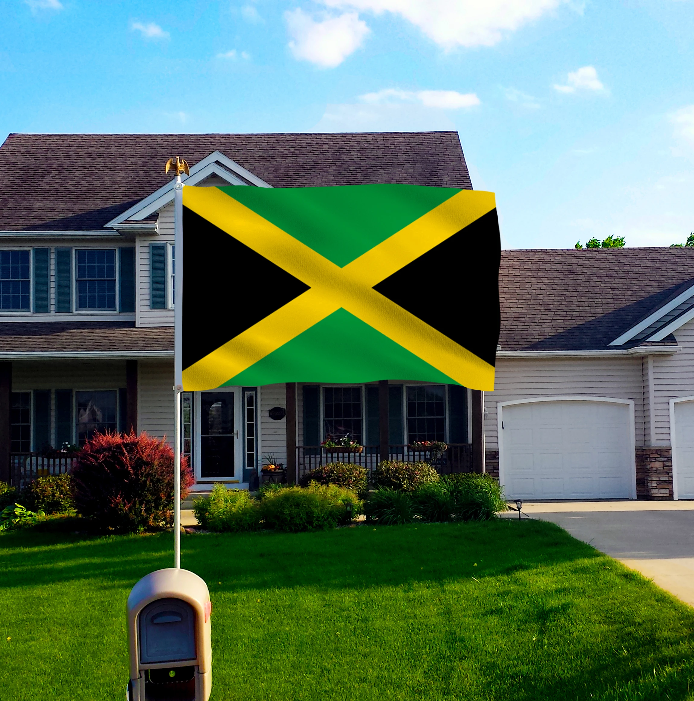 2016 флаг Ямайки полиэстер 5*3 фута 150*90 см Высокое качество дешевая цена в Вид