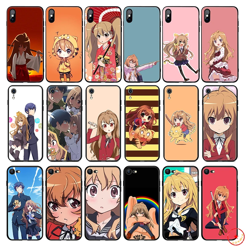 Мягкий силиконовый чехол Toradora для iPhone 11 Pro Xs Max X или 10 8 7 6 6S Plus 5 SE Xr 7Plus |