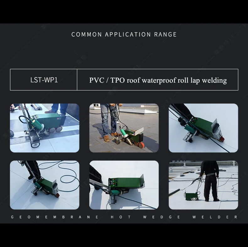 

USA Stock Plastic Welder Roof PVC Waterproof Welding Machine TPO Automatic Traveling Edge Welding Kit Hot Air Gun Accessories