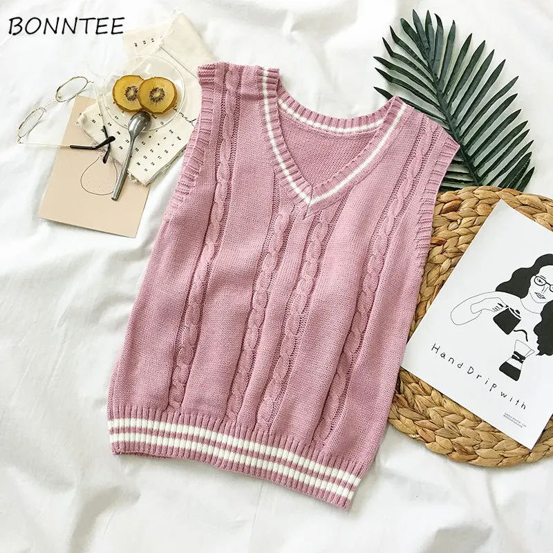 

Жилет женский, школьный, ярких цветов, Ulzzang
