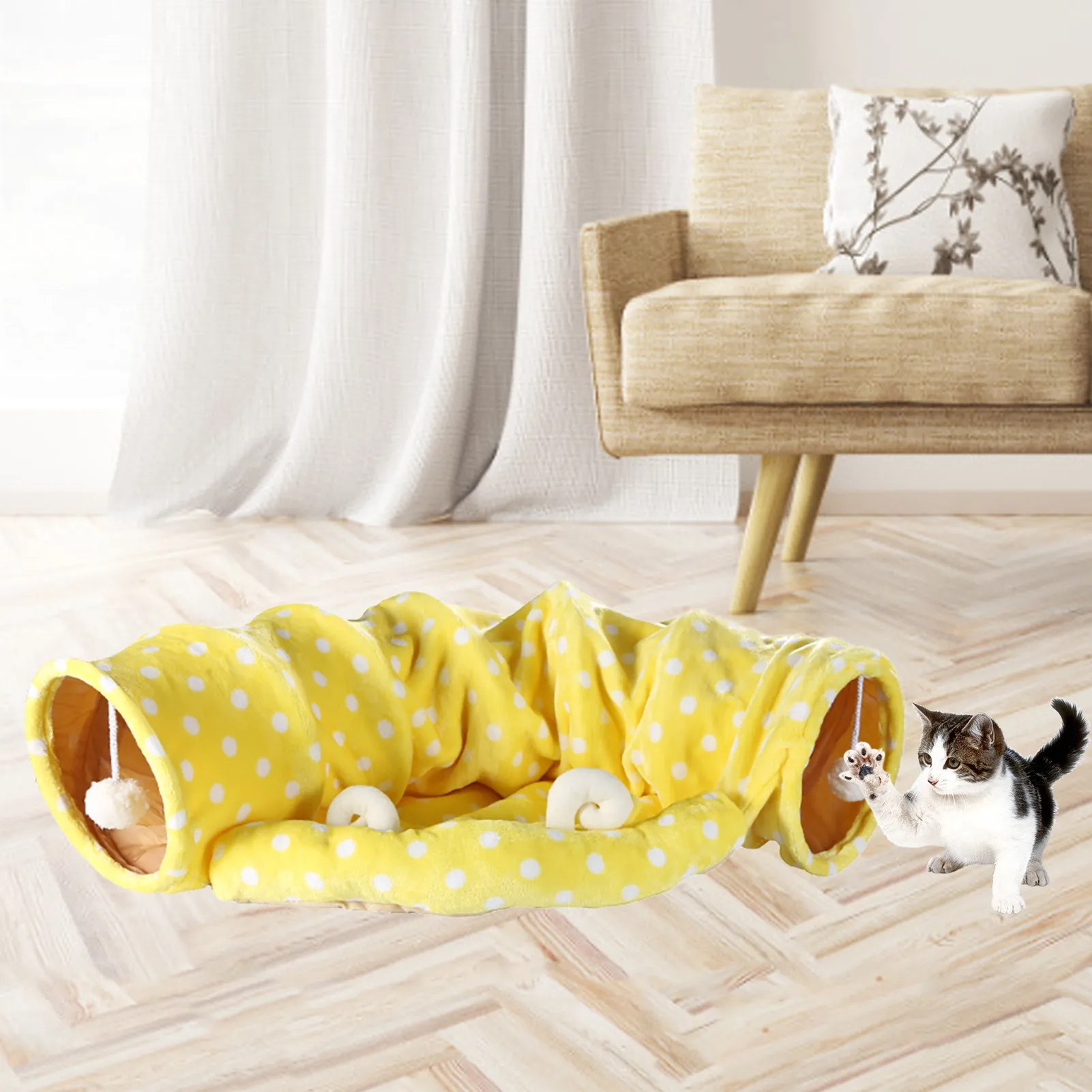 Складной кошка кровать туннель круговой изгиб туннель/Шиншилла/гнездо обучающая