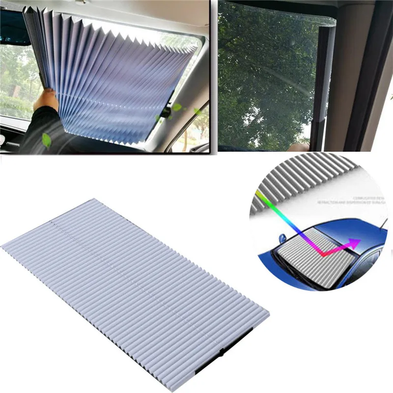 Автомобильная Солнцезащитная шторка выдвижной складной козырек от солнца щит