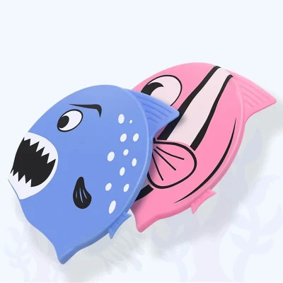 Детская Милая шапочка для плавания детей высокие эластичные силиконовые плавать