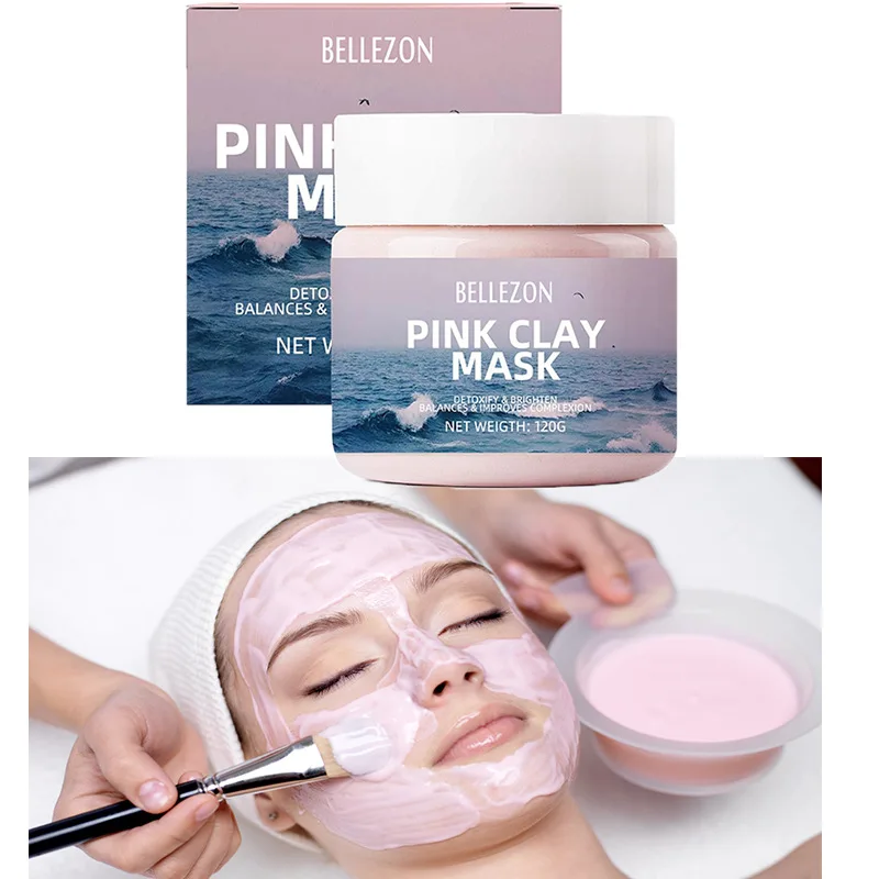 

120g Clay Facial Mask Deep Clean Deep Pore Cleansing Removes Blackhead Moisturizing Hydration Whitening Firming Skin maquiagem