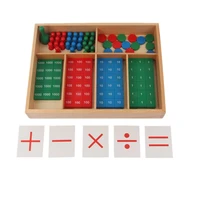 montessori stamp game w mathematical symbols decimal system educational toys for children girls boys math early learning tools