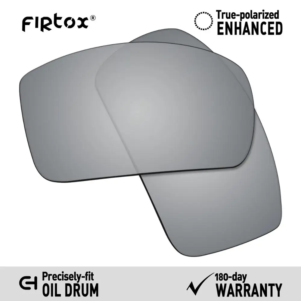 Silver-Polarized Firtox настоящие поляризованные Сменные рассеиватели UV400 для солнцезащитных очков-солнцезащитных очков с масляным барабаном(Только Совместимые линзы)-несколько цветов - Цвет линз: Silver-Polarized