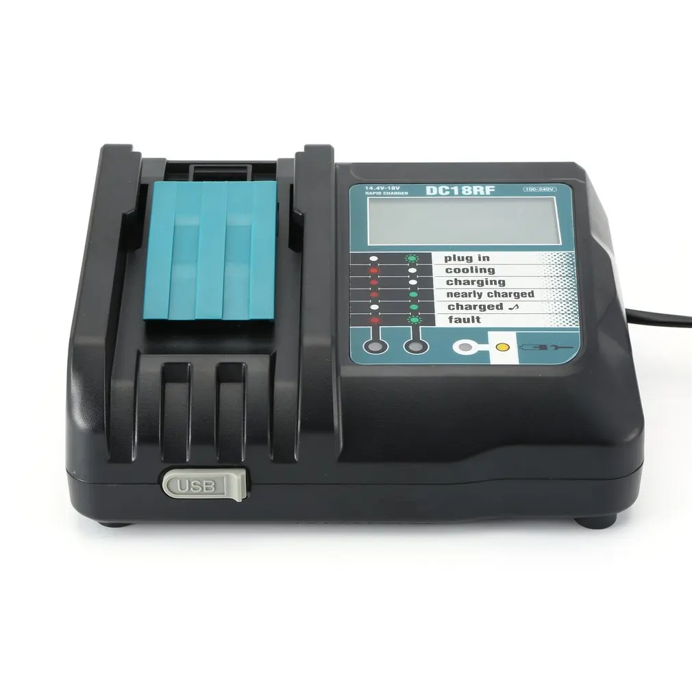 

14.4V 18V Replacement Lithium Li-on Battery Charger Replaces DC18RC DC18RD DC18SD DC18SF DC18RT For MAKITA DC18RF