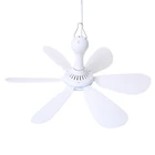 AC 220V 20W 6 листья потолочный вентилятор 20.4in бесшумные бытовые Спальня подвесной вентилятор для школьного общежития комната общежитии штепсельная вилка стандарта США
