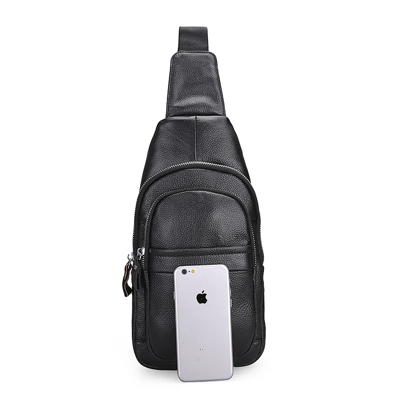 

Men's Chest Bag Trend Leather Slanted One-shoulder Waist Band