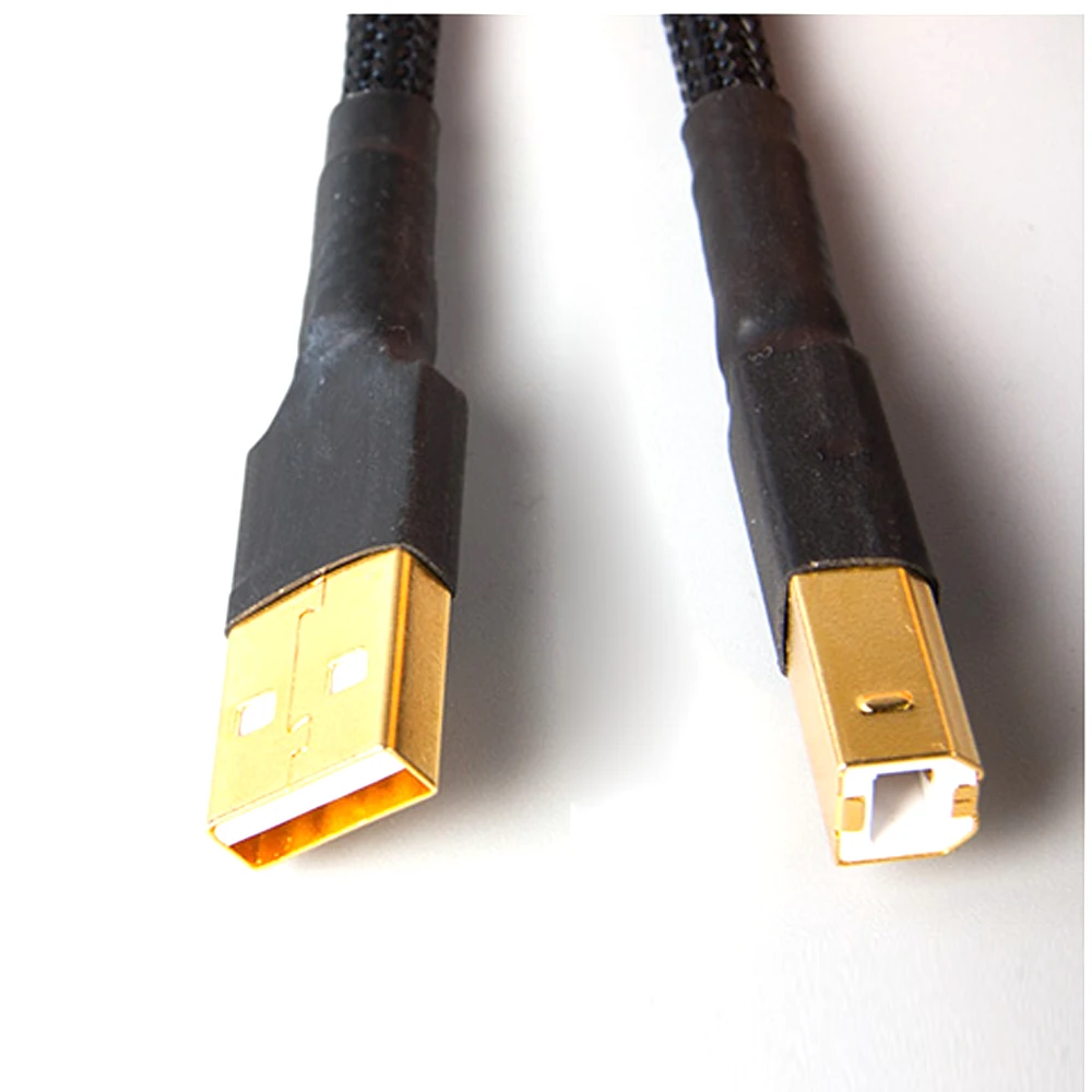 Hi-End A53 OCC Чистый медный Hi-Fi аудио USB соединительный кабель с позолоченным разъемом