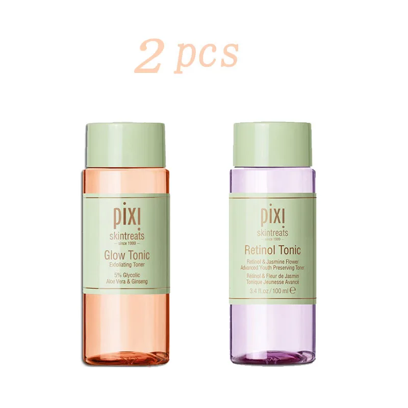 

2pcs Pixi 100ML 5% Glycolic Acid + 5% Retinol Tonic Improve Roughness Shrink Pores Whitening Moisturizing Lifting Facial Serum