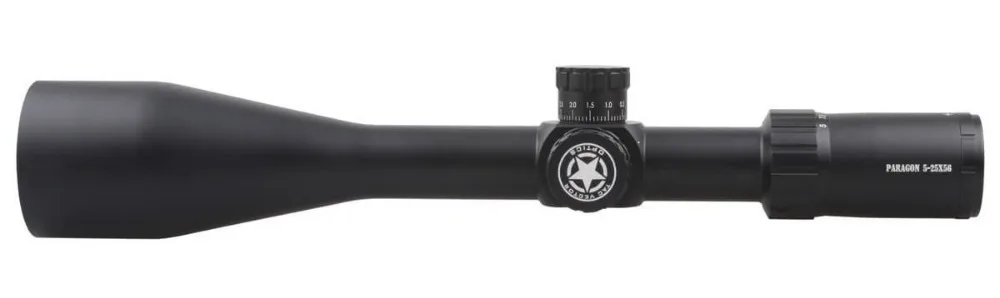 Vector Optics Paragon 5-25x56 Tactical 1/10 MIL Riflescope Sight with High Quality German Glass Reticle Honeycomb Sunshade Lock