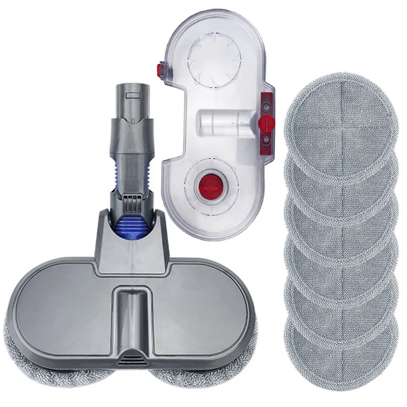 

Электрическая головка для влажной и сухой уборки для Dyson V6 DC58/59/62, сменные детали с насадкой для швабры, насадки для швабры, чашка для воды