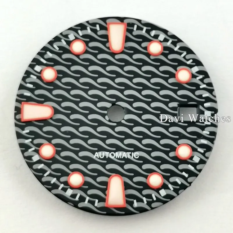 1 шт. циферблат для часов 28 5 мм синий/черный/зеленый подходит ETA2836/2824 D2813/3804 Miyota 8215