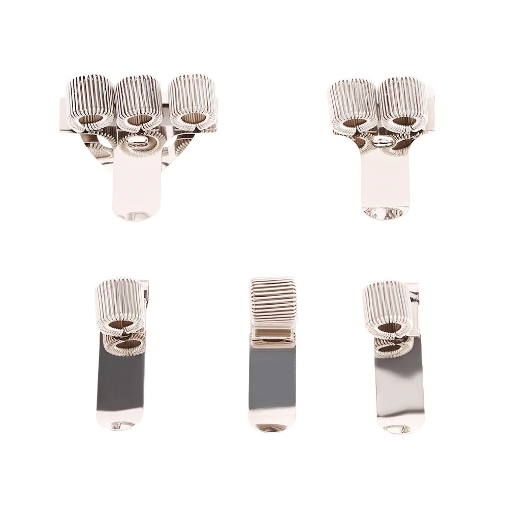 

1 Pc Single/Double/Triple Hole Metal Spring Pen Holder With Pocket Clip Doctors Nurse Uniform Pen Holders Office Supplies