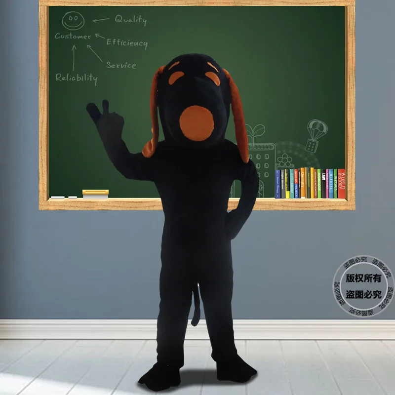 Веб знаменитость Goofy собака мультяшный персонаж костюм желтый Hei ходячий человек