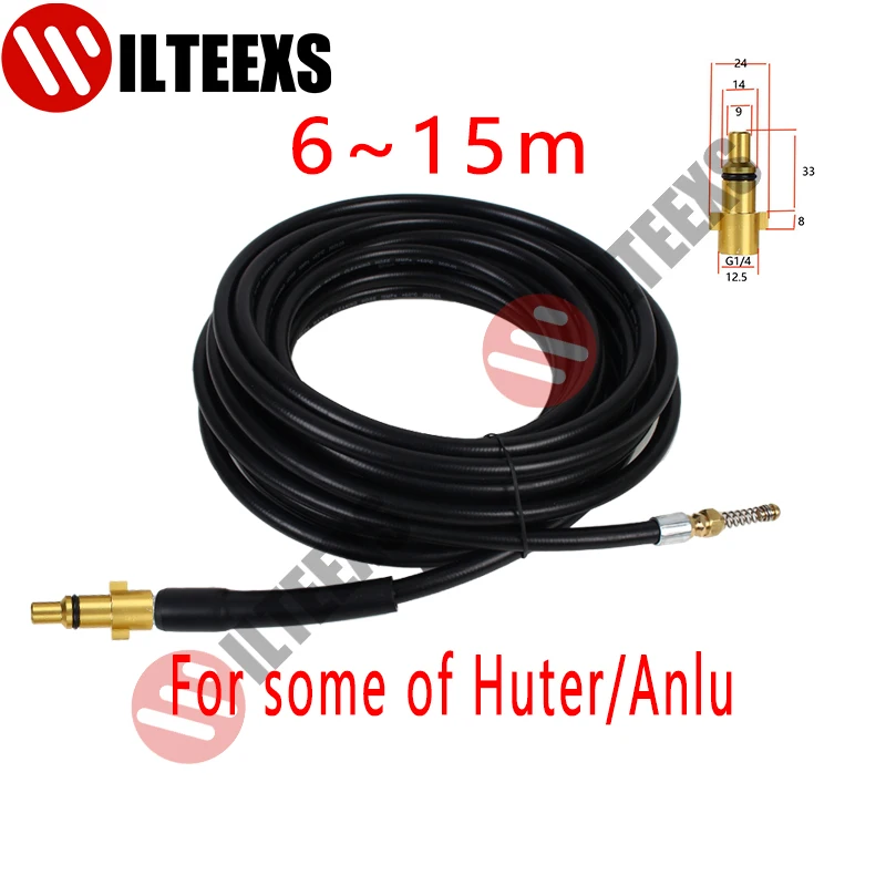 

Sewer cleaning hose High pressure water hose with nozzle Electric drain cleaner is suitable for some Huter/Anlu