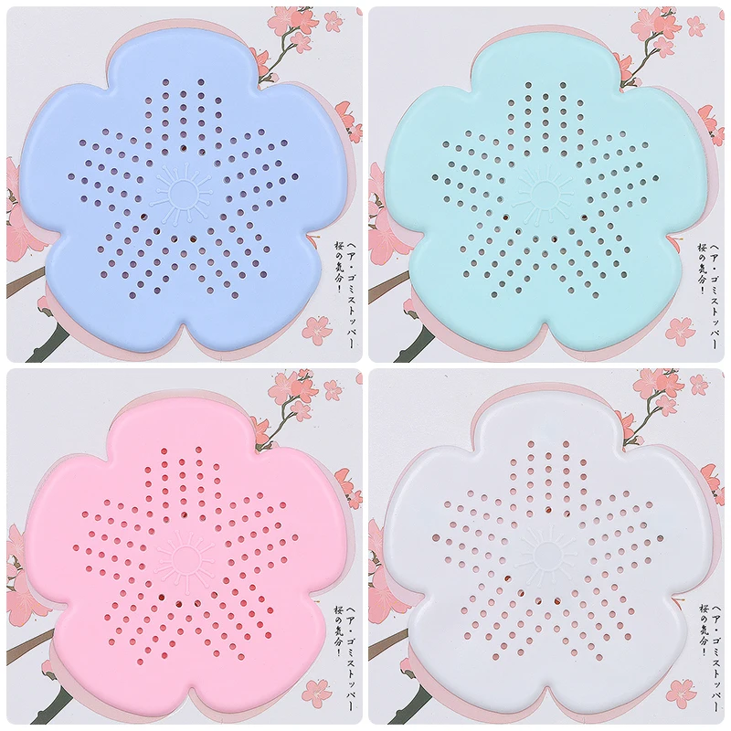 

1PC Bathroom Kitchen Flower Sink Filter Flower Mesh Silicone Colander Sink Strainer Bathroom Sink Bathtub Accessories
