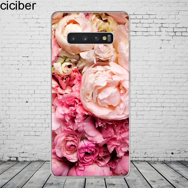 Ciciber растительная Роза для Samsung Galaxy S9 S8 S7 S6 Edge Plus S10 S10e + чехол телефона Note 10 9 8 5 4 3