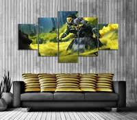 5pcs apex legends bloodhound fps shooting game poster art wall decor paintings canvas paintings wall art home decor