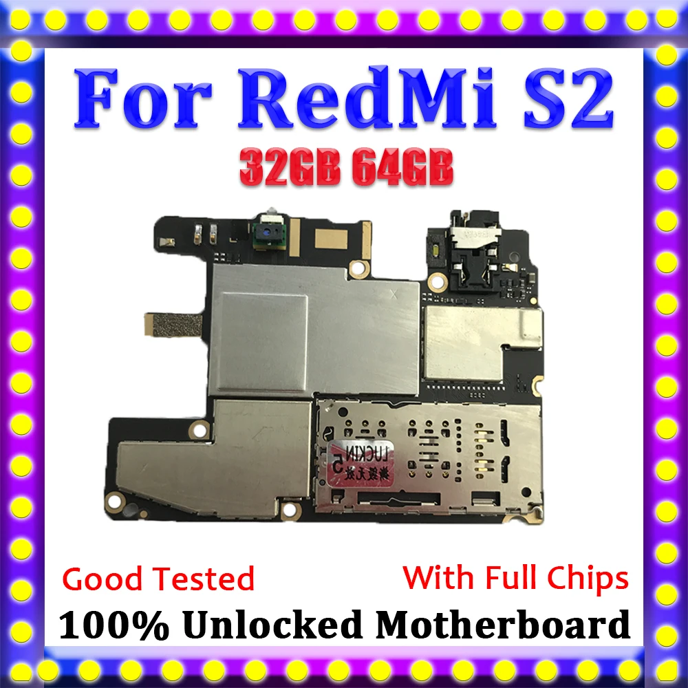 Материнская плата для RedMi S2 HongMi разблокированная материнская с полным чипом 32 Гб