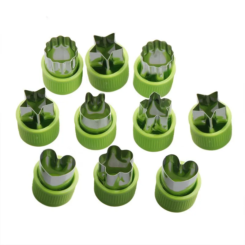 Звезда в форме сердца резак для овощей с пластиковой ручкой 1 шт. портативный