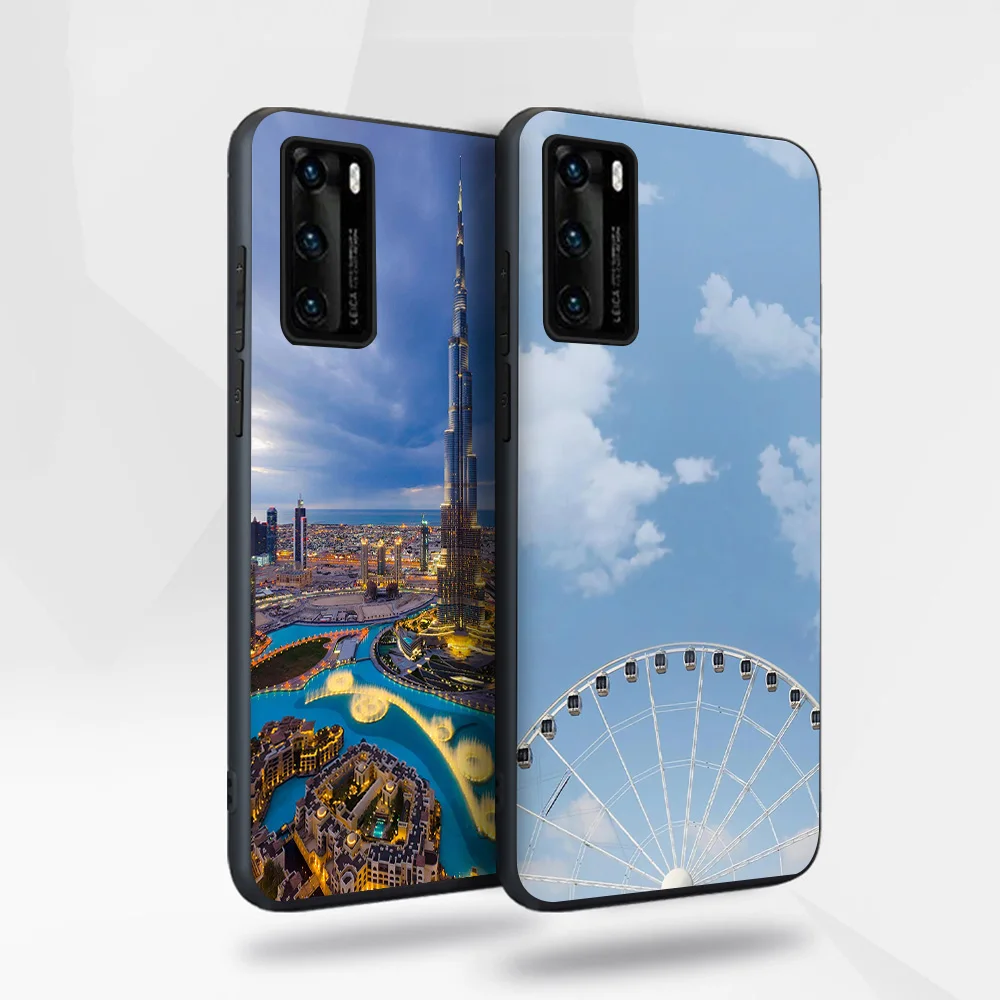 

Romantic City Case for Huawei P40 P30 P20 Honor 30 20 10 30S Mate 40 30 20 Lite Pro P Smart Plus 2019 Soft Silicone TPU Fundas