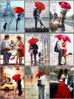 diy 5d romatic diamond painting couple in love full drill mosaic art decoration for home