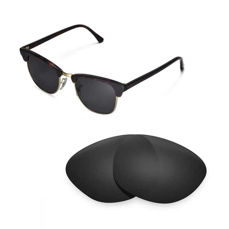 Поляризованные Сменные линзы Walleva для солнцезащитных очков Ray-Ban Clubmaster RB3016 51 мм