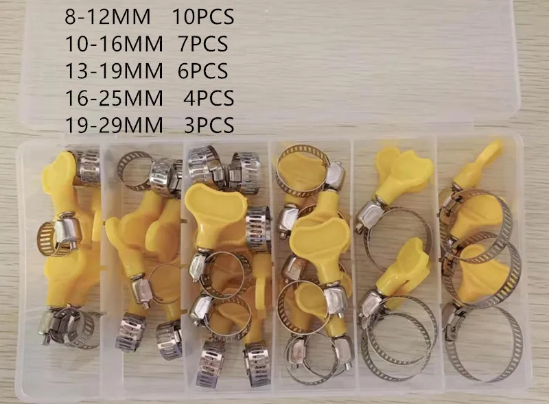 Бесплатная доставка 30 шт. зажим для шланга-бабочки из нержавеющей стали трубы