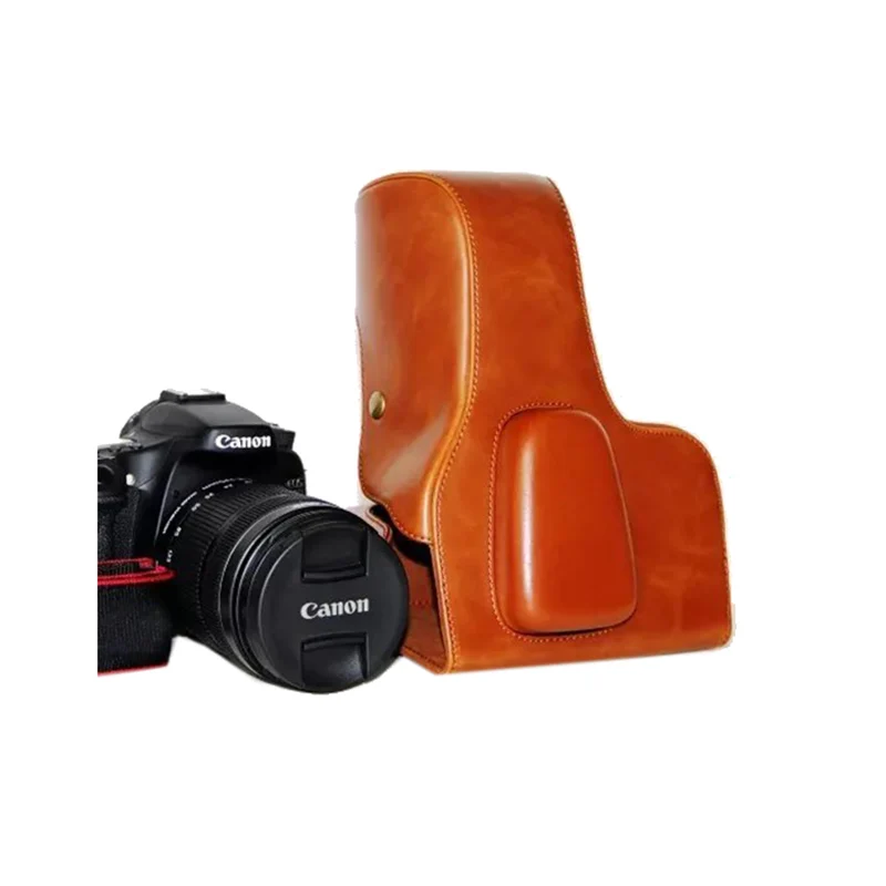 Портативный чехол из искусственной кожи для камеры Canon EOS 60D 70D 80D 90D MarkII DSLR защитный