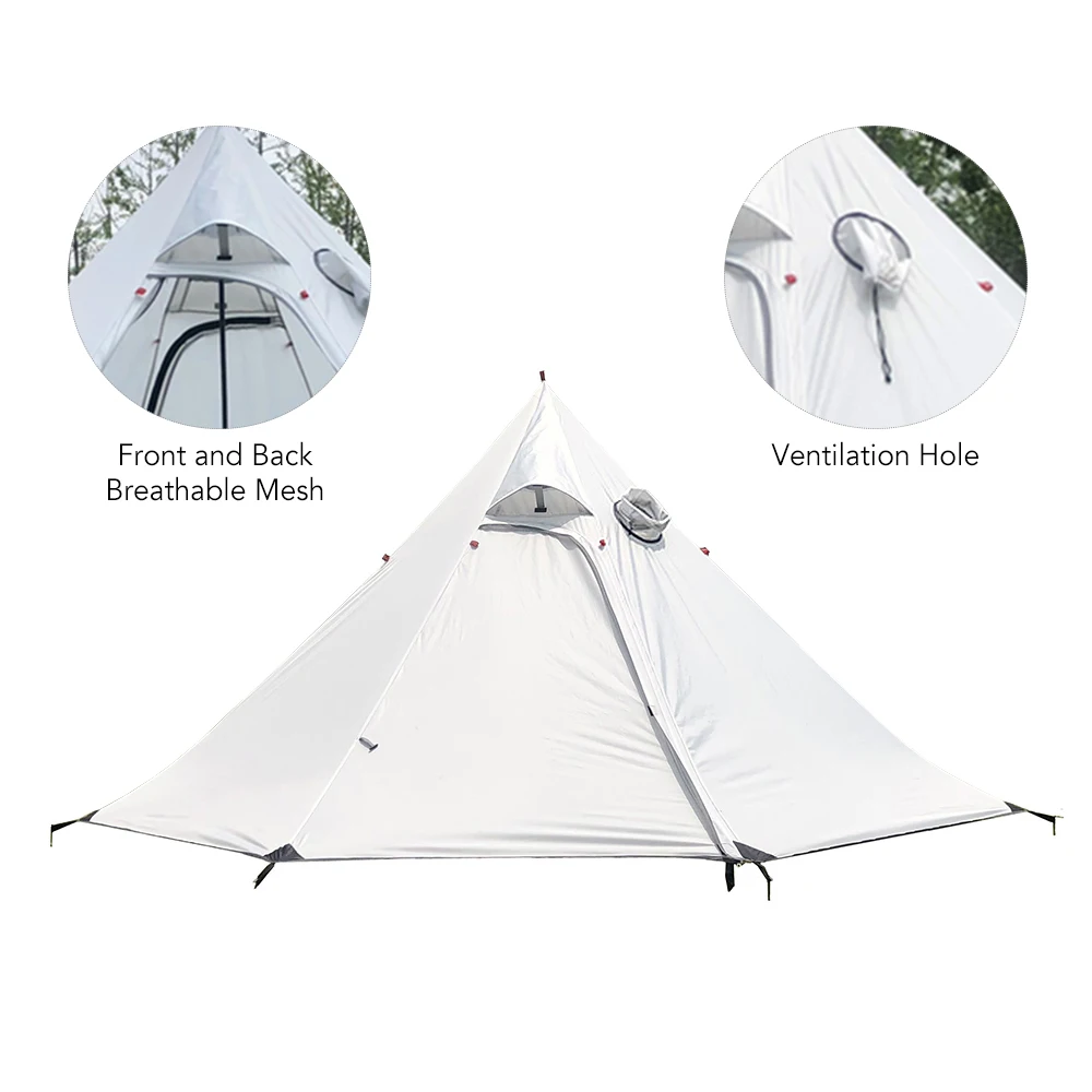 Палатка-пирамида Ультралегкая палатка с отверстием для стоппинга большим