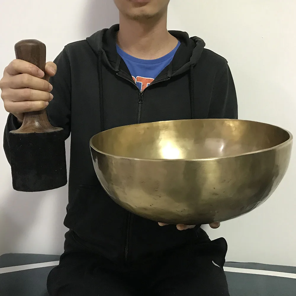 36 см диаметр большие поющие чаши глубокий звук Исцеление Спа Ручной работы