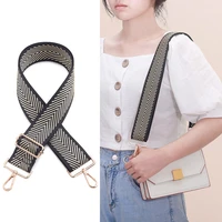 ellovado woman bag strap adjustable jacquard woven belts straps for cross body shoulder bag accessories arrow silver black