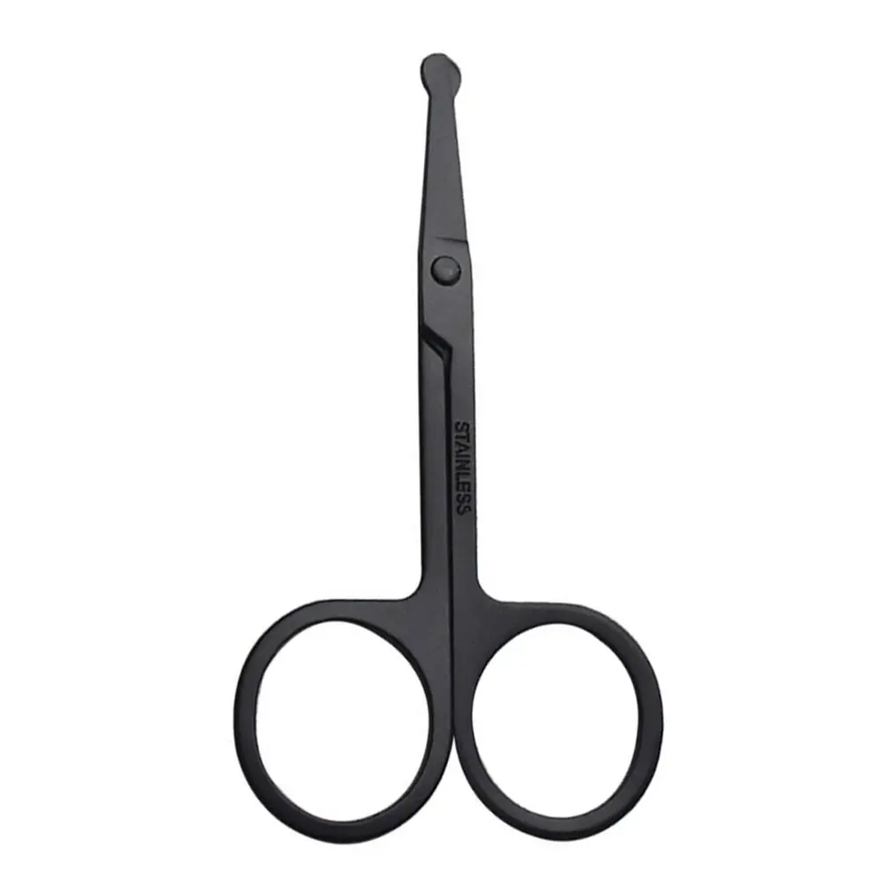 

1PC Nose Hair Scissor Stainless Steel Eyebrow Nose Hair Cut Manicure Facial Trimming Makeup Scissors Hair Removal Tools Opp Bag