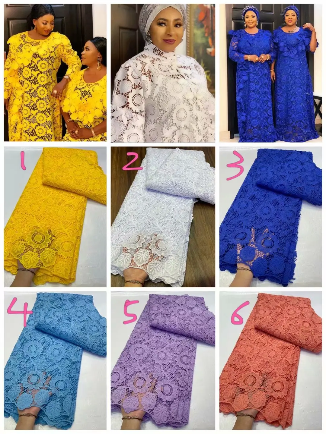 

Beautiful Cord Lace Fabric Guipure Flowers Designs Thick Sewing Crafts For Bridal Dress Events