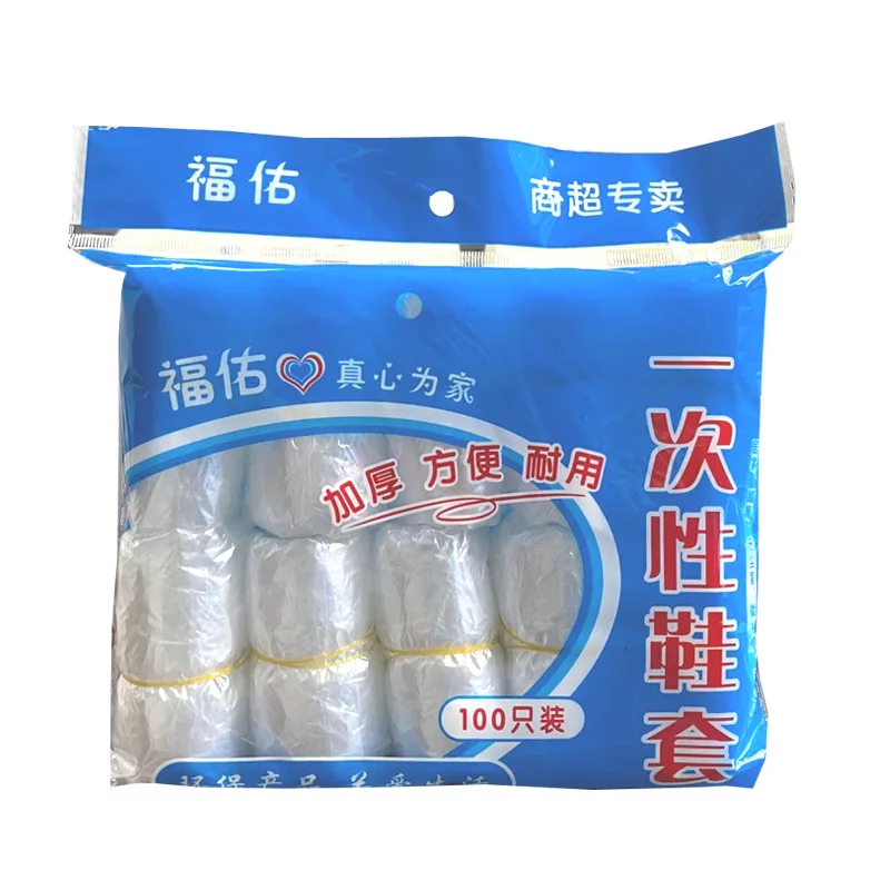 

100pcs Shoes Cover Case Disposable Plastic Anti Droplet Dust Rain Shoe Covers Disposable Waterproof Shoe Cover Pouch