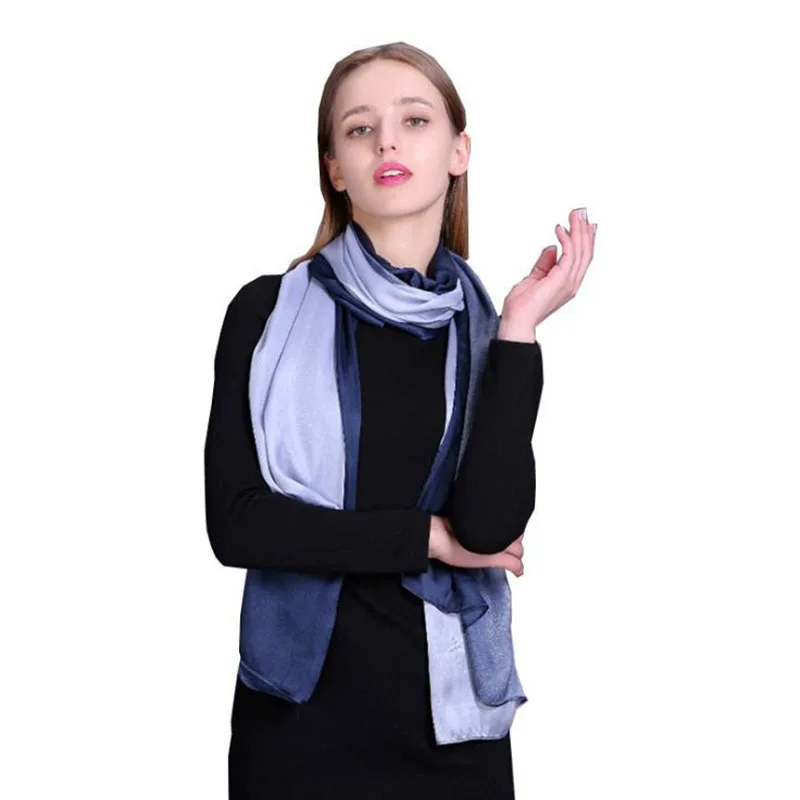 Calymel 2019 градиентный цветной Солнечный блокирующий длинный шарф элегантный из