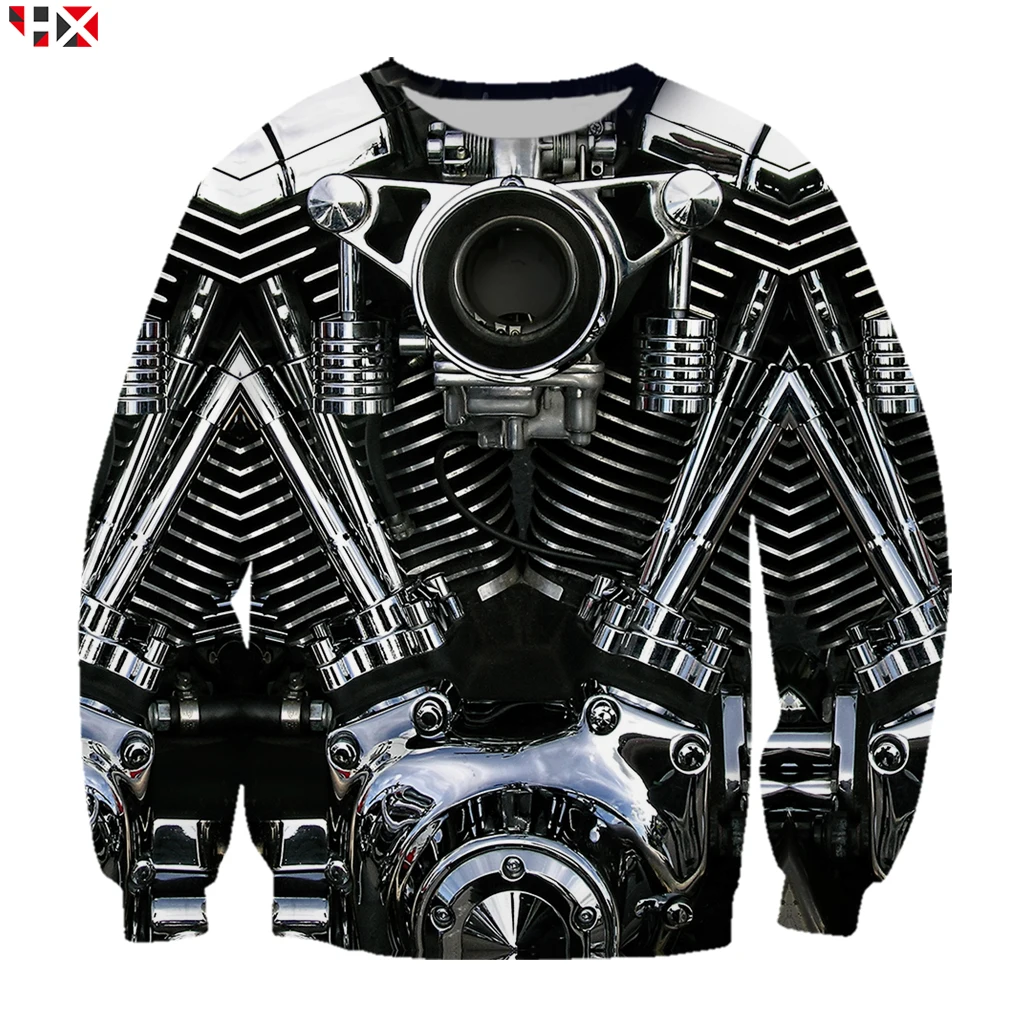 

2021 New Car Engine Men Women 3D Print Autumn Hip Hop Sweatshirt Hoodies Harajuku Streetwear Tops Pullover HX985