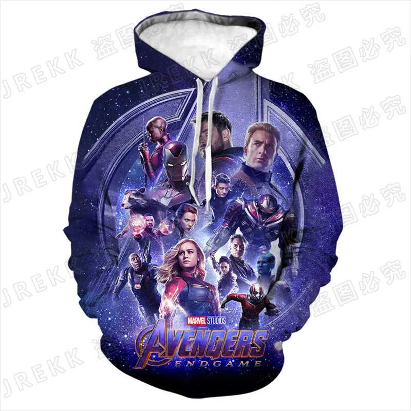 Классные толстовки с принтом Marvel мстители для мужчин и женщин детские модные 3D