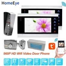 HomeEye WiFi IP Video Door Phone Video Intercom System 960P Tuya Smart Life App Remote Unlock Motion Detection Access Control