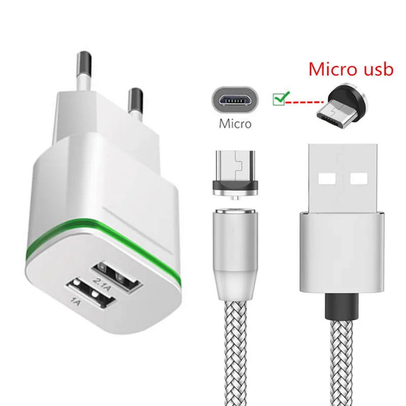 Магнитный Micro USB кабель для быстрой зарядки Samsung A10 Xiaomi Redmi 7 6a Huawei honor 8x 7a/ZTE/LG alcatel