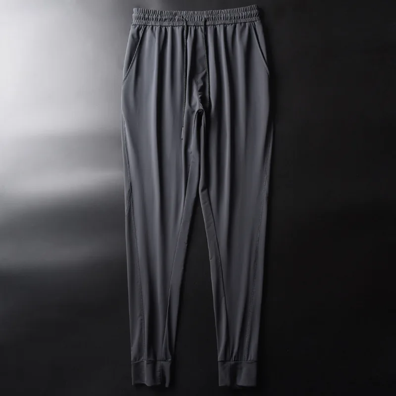 

Mens Quick Dry Pants Sport Pants Summer Thin Sportswear Drawstring Boys Casual Slim Sweat Jogger Pants Plus Size Men Trousers