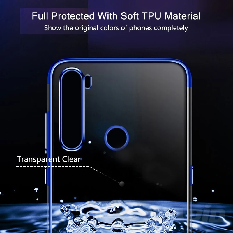 Для Xiaomi Redmi 8 Note Pro 8T 8A чехол из мягкого ТПУ прозрачный с покрытием для 10 CC9 Чехол |