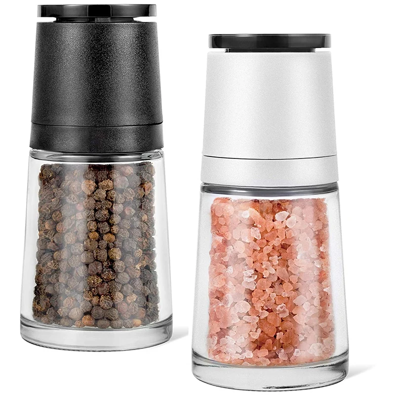 

Salt and Pepper Grinder with Adjustable Ceramic Grinder, Chilli Grinder and Spice Grinder (Set Of 2)