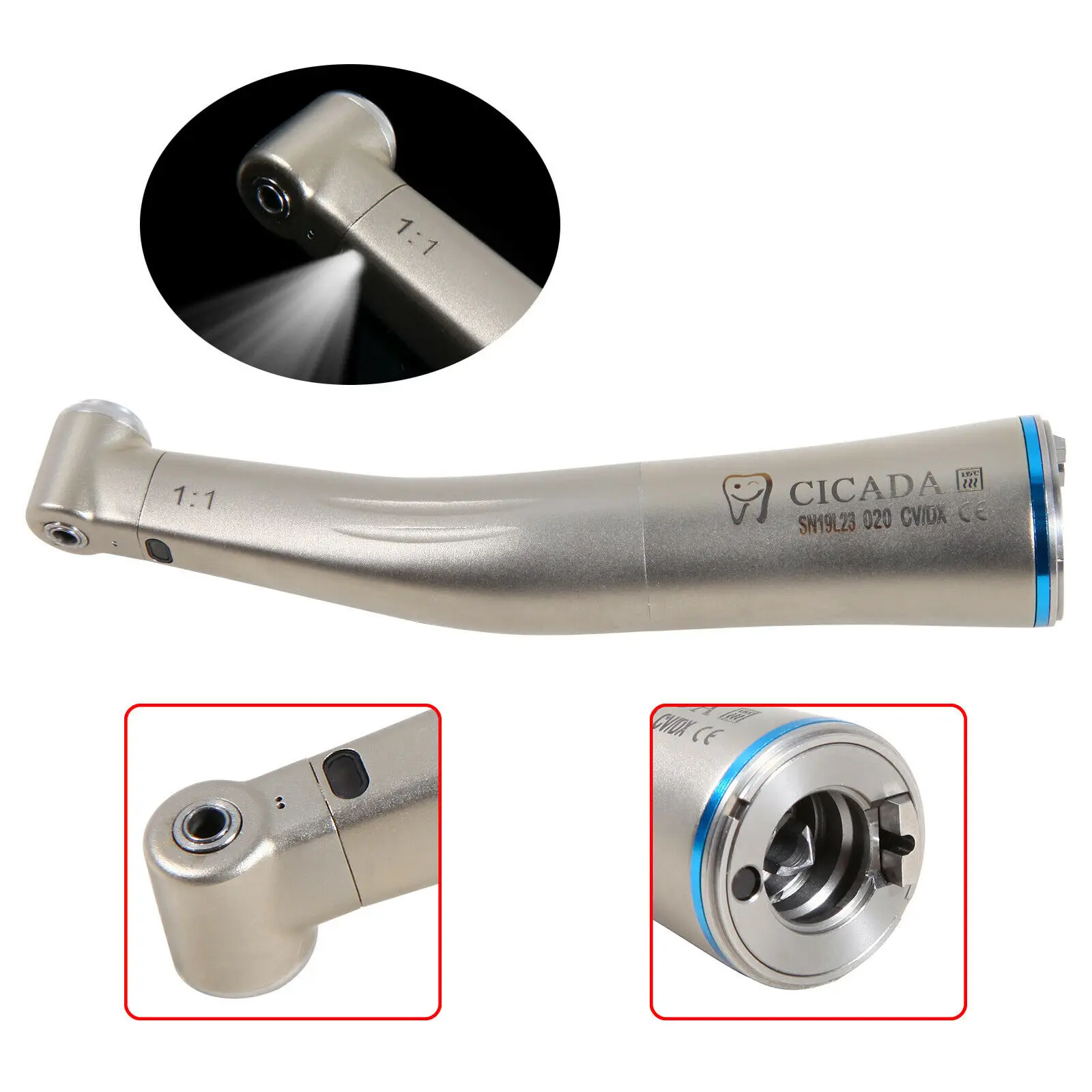 KAVO Style Dental 1:1 волоконно-оптический светодиодный низкоскоростной наконечник с