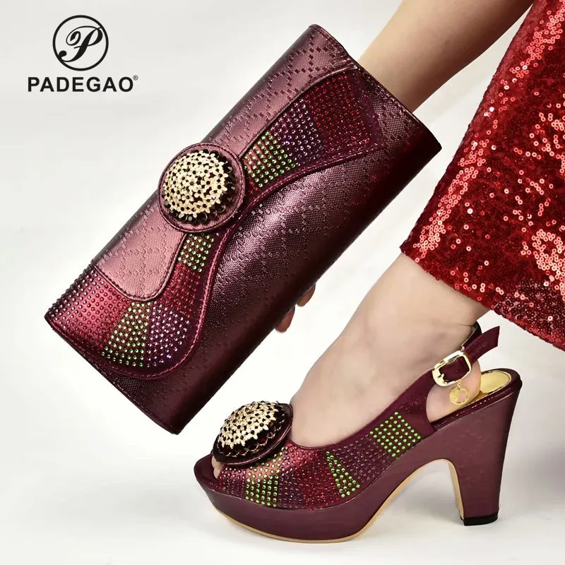 2020 г. новый дизайн летний комплект из туфель и сумочки в африканском стиле Модные