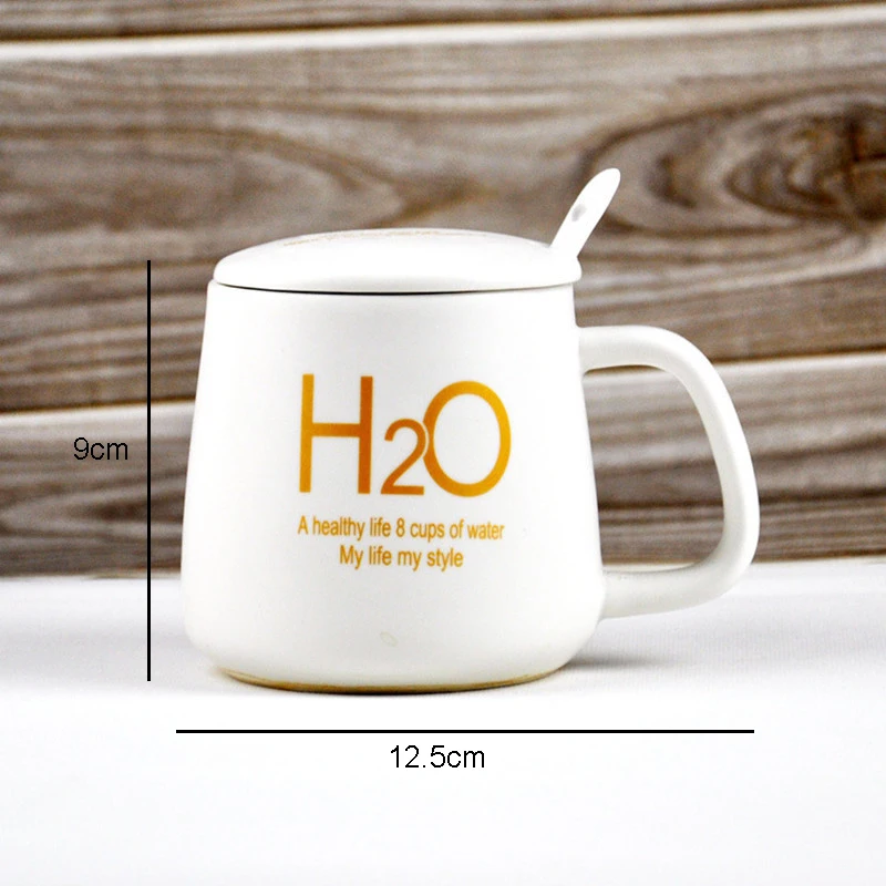 380 мл Творческий Керамика кружки Черный и белый чашка 1314 для влюбленных пар с